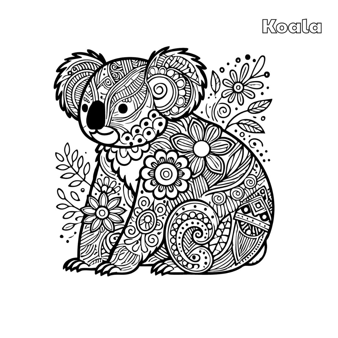 Coloring Book: Australian Animals