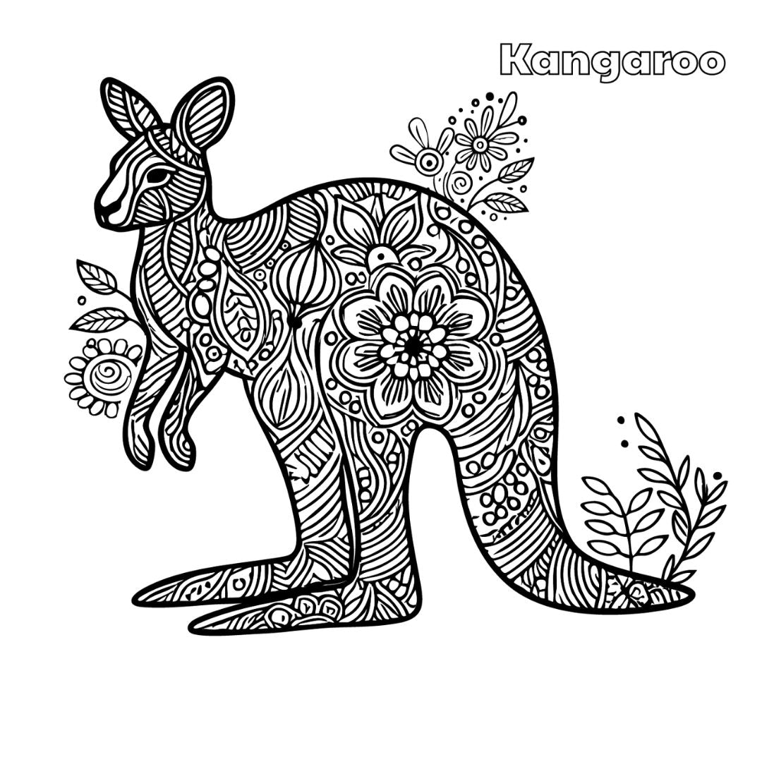 Coloring Book: Australian Animals