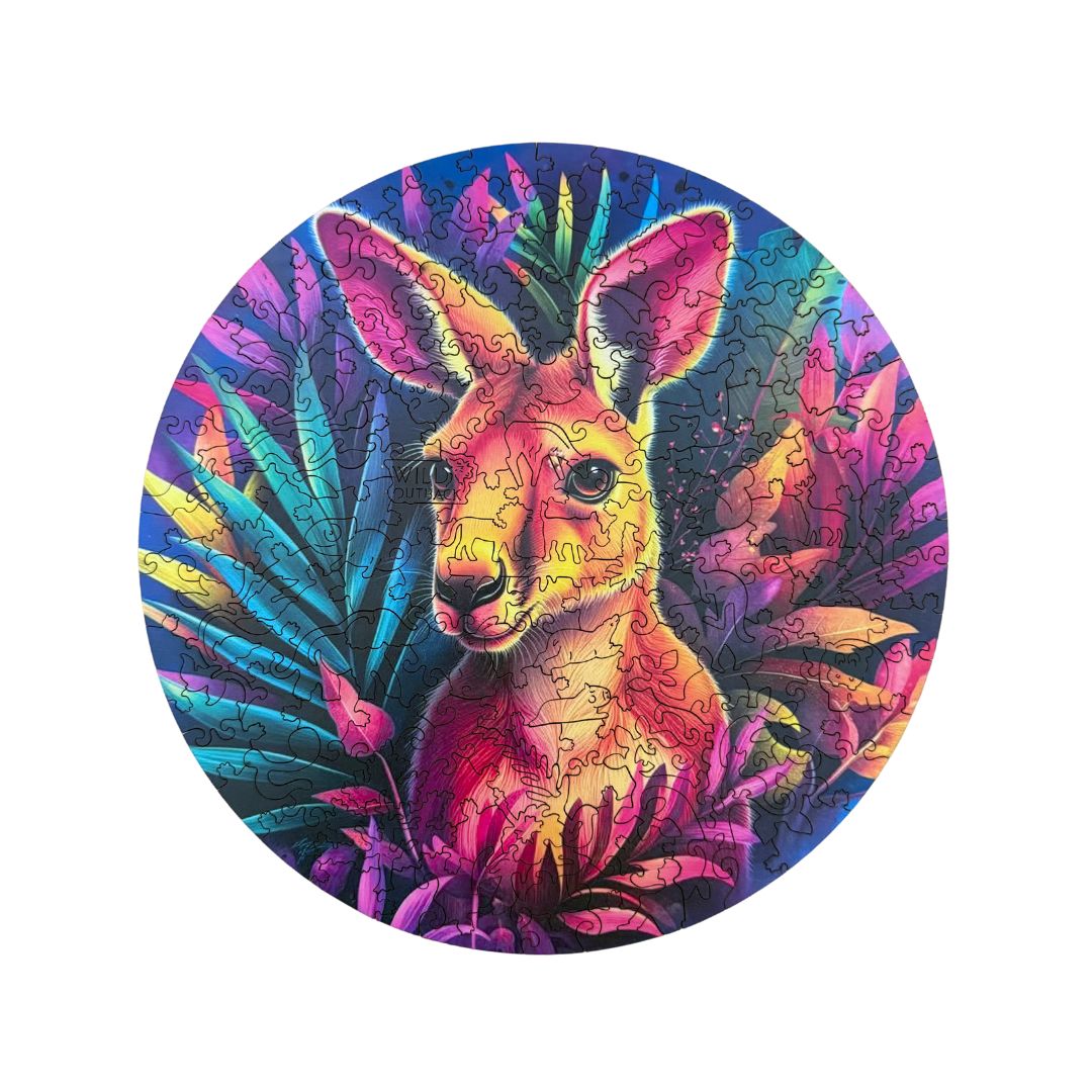 Wooden Kangaroo Jigsaw Puzzle – 200 Pieces